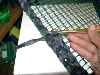 Manualidades crochet: Alfombra tejida con trapillo-1762