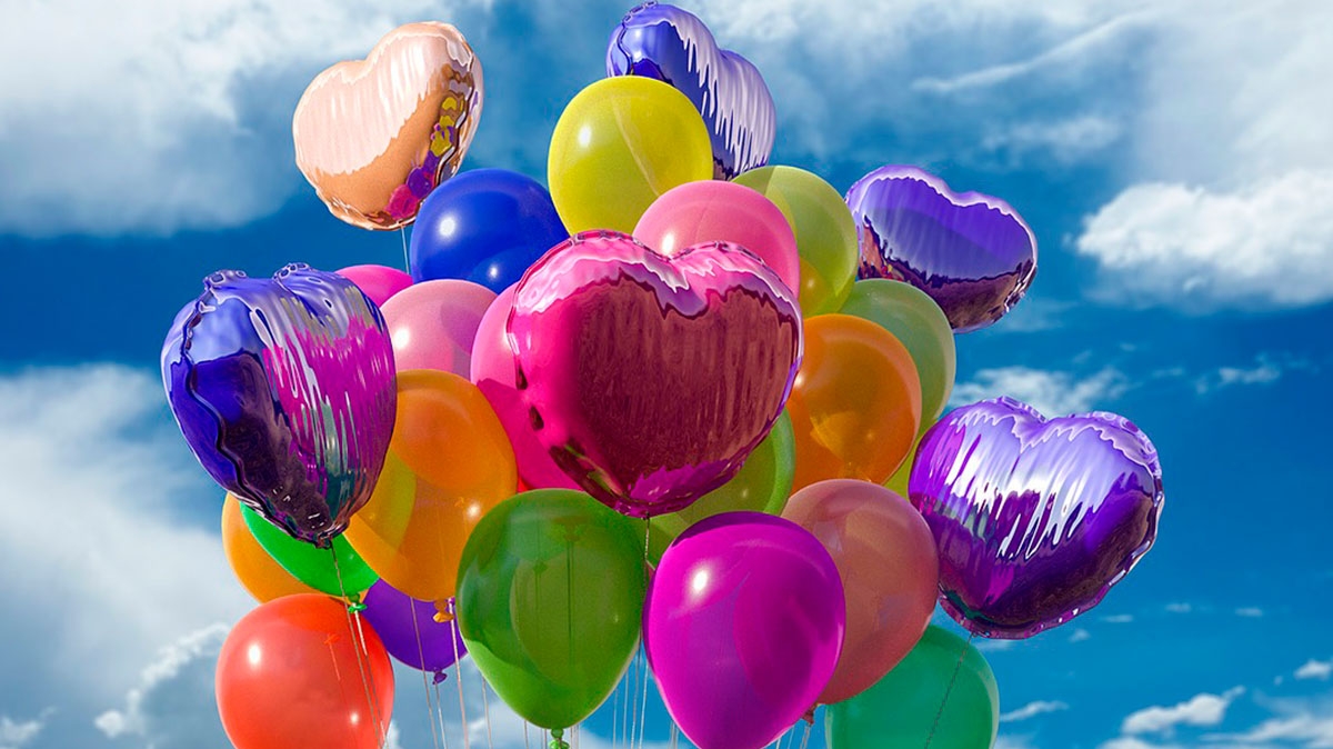 La moda de decorar fiestas con globos de helio