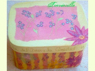 Manualidades con papel: Caja decoupage-282