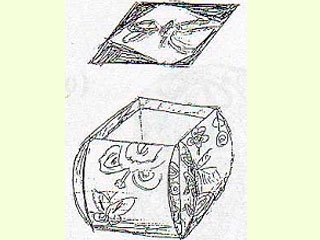 Manualidades con papel: Caja Oriental nº 2-349