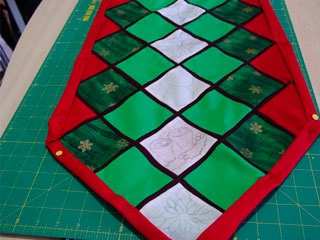 Manualidades Navidad: Camino de mesa de Patchwork-438