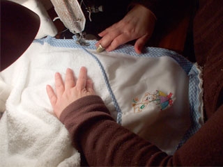 Manualidades en costura: Capa  de baño de bebé con capucha-584