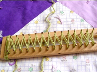 Manualidades tejido: Bufanda con telar calchaqui-663