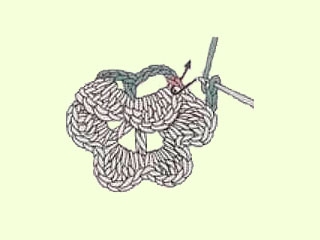 Manualidades crochet: Bufanda a ganchillo con flor-691