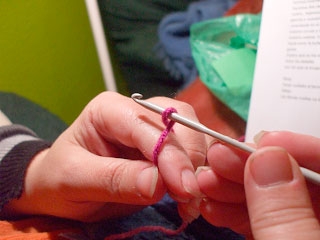 Manualidades crochet: Bufanda a ganchillo con flor-694