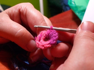 Manualidades crochet: Bufanda a ganchillo con flor-697