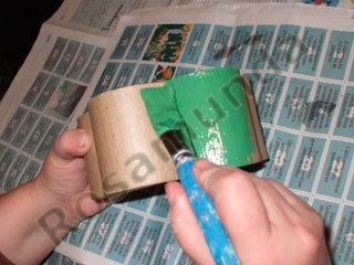 Manualidades con papel: Caja con decoupage y craquelada-719