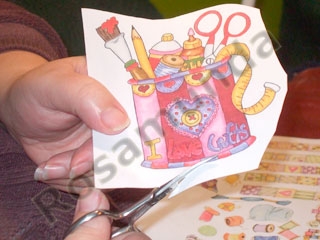 Manualidades con papel: Caja con decoupage y craquelada-725