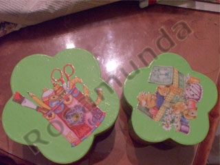 Manualidades con papel: Caja con decoupage y craquelada-728