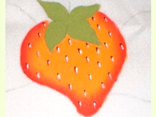 Manualidades DIY: Tapete individual con fresas pintadas-1391