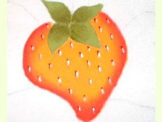 Manualidades DIY: Tapete individual con fresas pintadas-1392