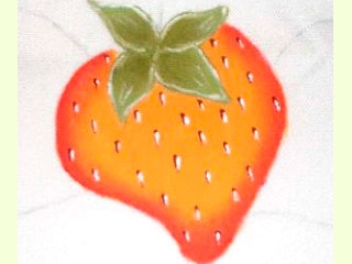 Manualidades DIY: Tapete individual con fresas pintadas-1393