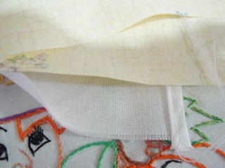 Manualidades de bordado: Delantal para pinzas de la ropa o costura-1456