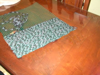 Manualidades crochet: Alfombra tejida con trapillo-1764