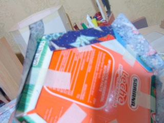 Manualidades reciclaje: Caja de pañuelos-2117