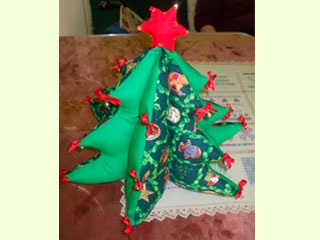 Manualidades Navidad: Arbol de Patchwork