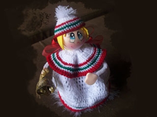 Manualidades crochet: Ángel 3D en ganchillo