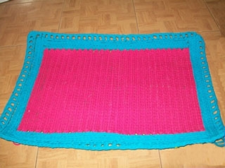 Manualidades crochet: Alfombra tejida con trapillo