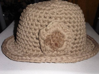 Manualidades Crochet: Sombrero de trapillo