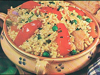 Receta de arroz con carne