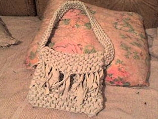 Manualidades crochet: Bolso de trapillo